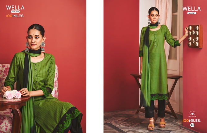 Wella By 100 Miles Readymade Salwar Suits Catalog
